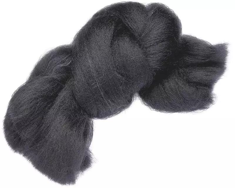 Heyda Filzwolle 50 g, Schwarz
