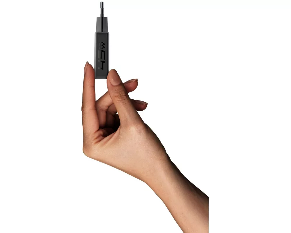 Cellular Line Duo Power Lite 45W USB-C 18W USB-A GaN+ Schwarz
