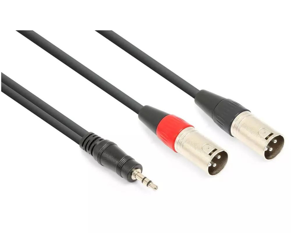 Vonyx CX322-1 XLR 3 Pole, male - 3.5 mm Klinke 1.5 m