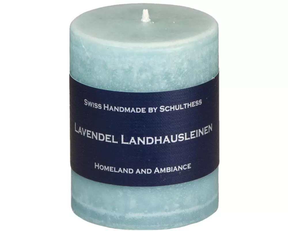 Schulthess Kerzen Duftkerze Lavendel Landhausleinen 8 cm