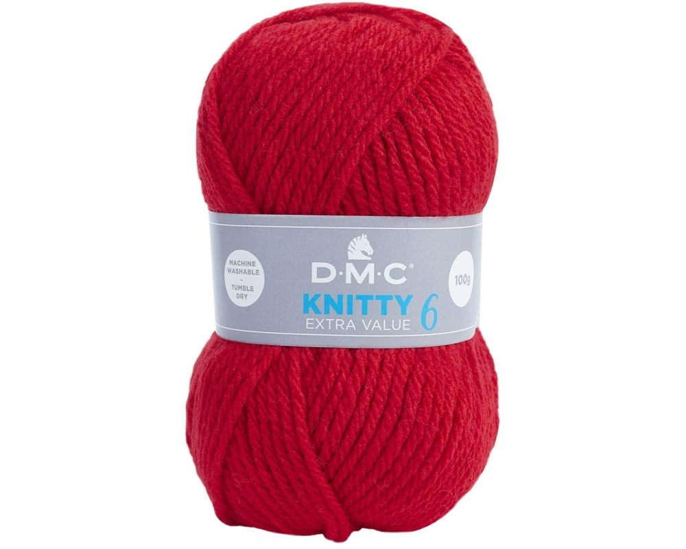 DMC Wolle Knitty 6 Rot