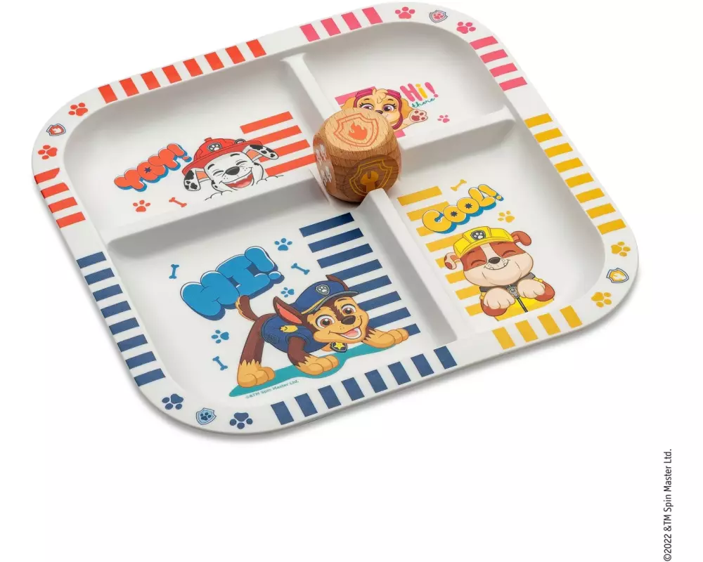 Koziol Kinderteller Easy Paw Patrol 21.3 x 21.3 x 1.8 cm