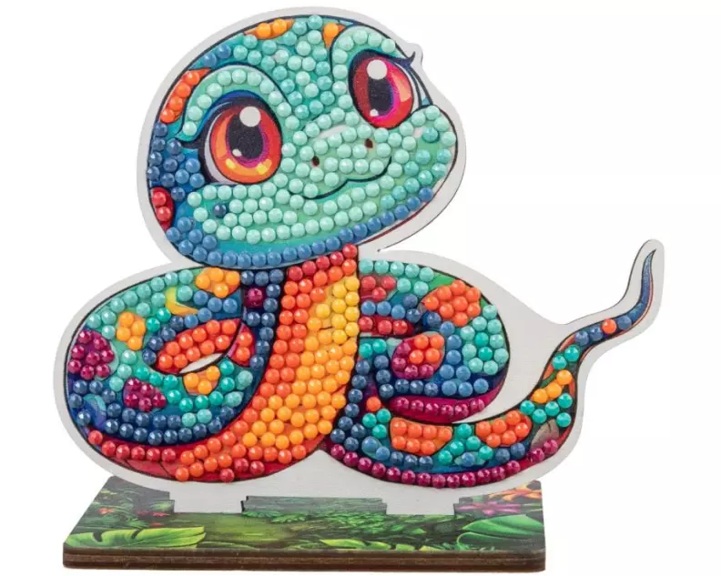 CRAFT Buddy Bastelset Snake Crystal Art Wildlife Buddies