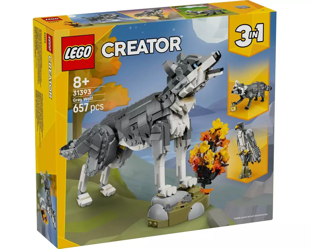 LEGO Creator 3 in 1 Forest Animals Gray Wolf