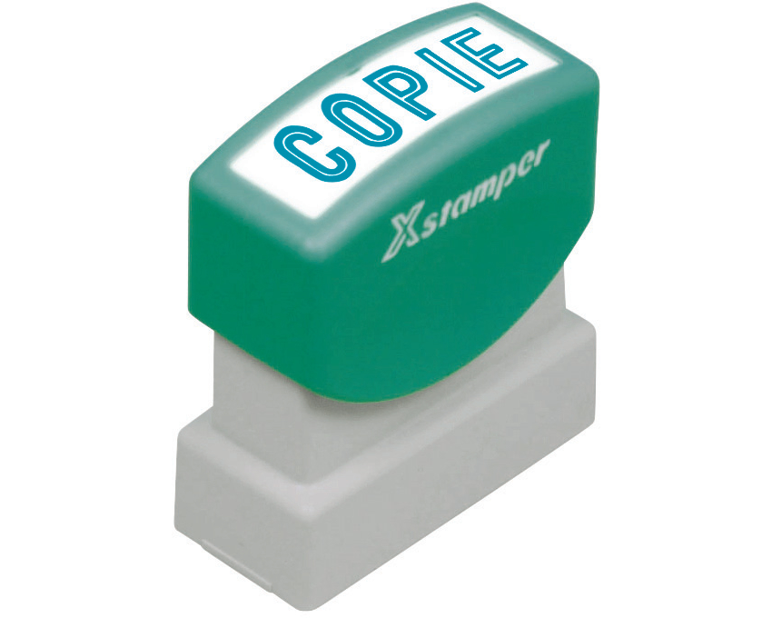 XSTAMPER Stempel Copie F 17-B blau