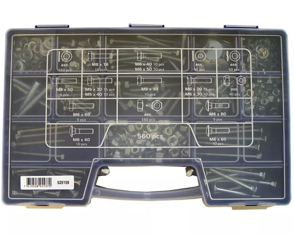ferronorm Metallschrauben Koffer, 560 Stück