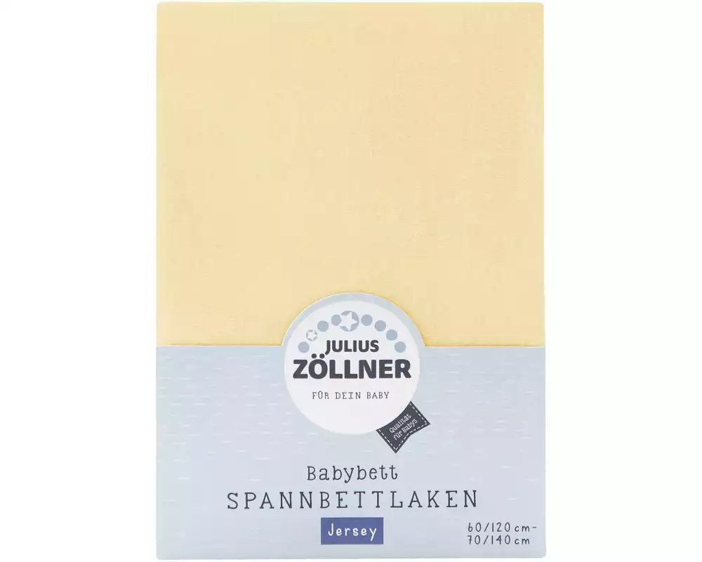 Julius Zöllner Fix-Leintuch Jersey Banana 70 x 140 cm