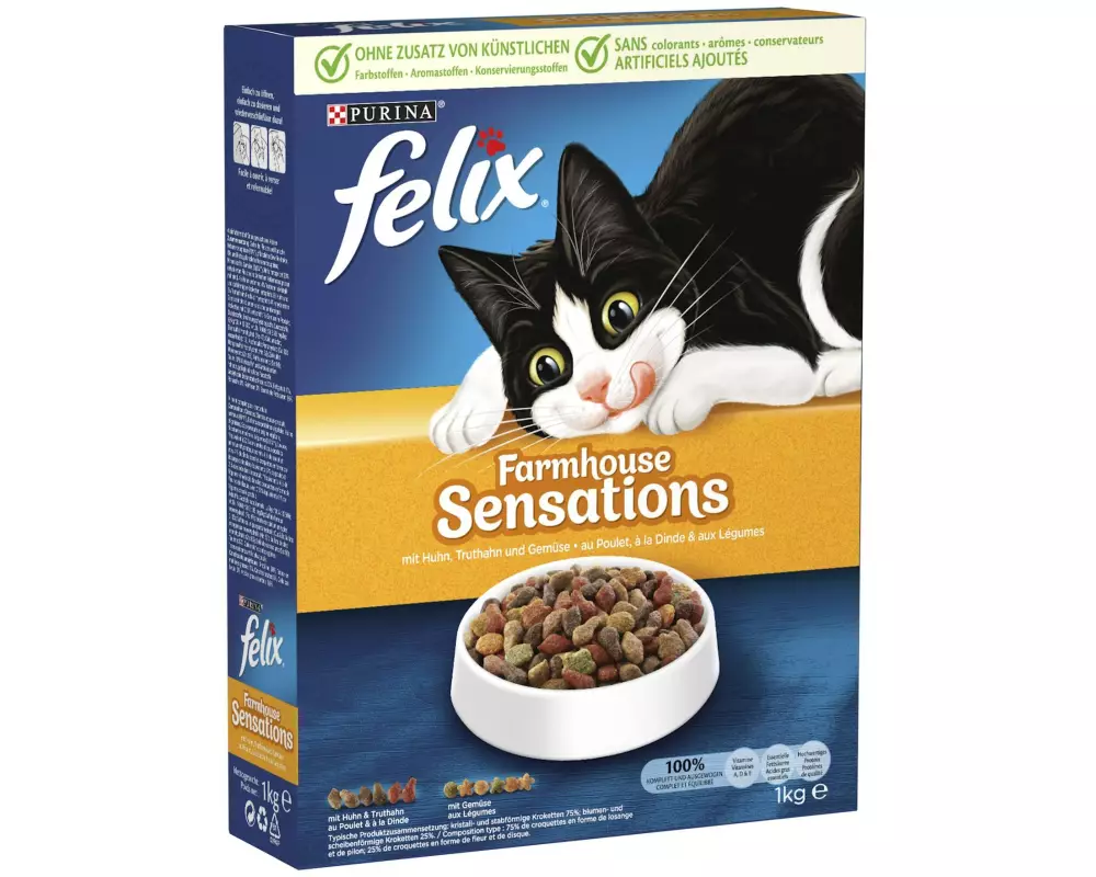 Felix Trockenfutter Sensations Geflügel, 1 kg