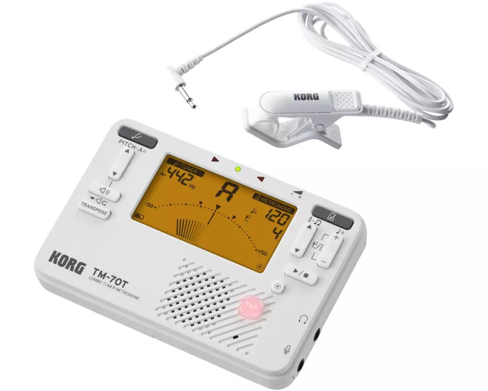 Korg Stimmgerät TM-70 Set Weiss
