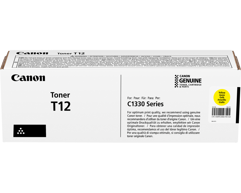 CANON Toner yellow T12-Y i-SENSYS X C1333i 5'300 S.
