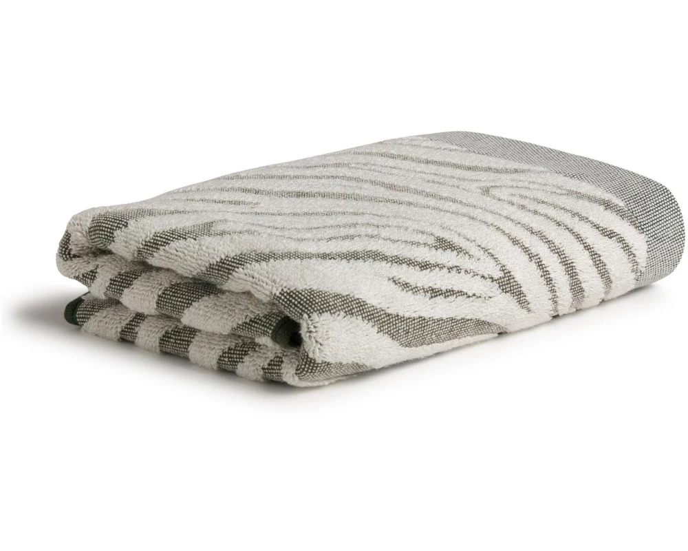 Möve Handtuch Safari Spirit Zebra 50 x 100 cm, Grau/Grün