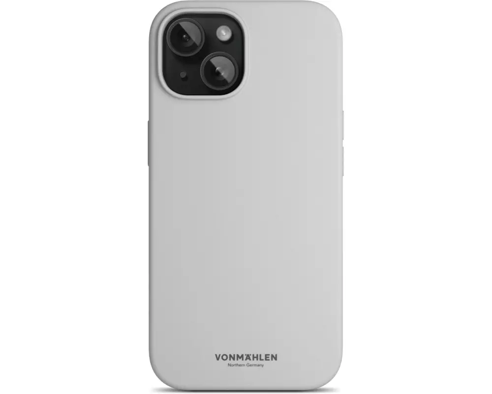 Vonmählen Back Cover Eco Silicone iPhone 15 Plus Light Gray