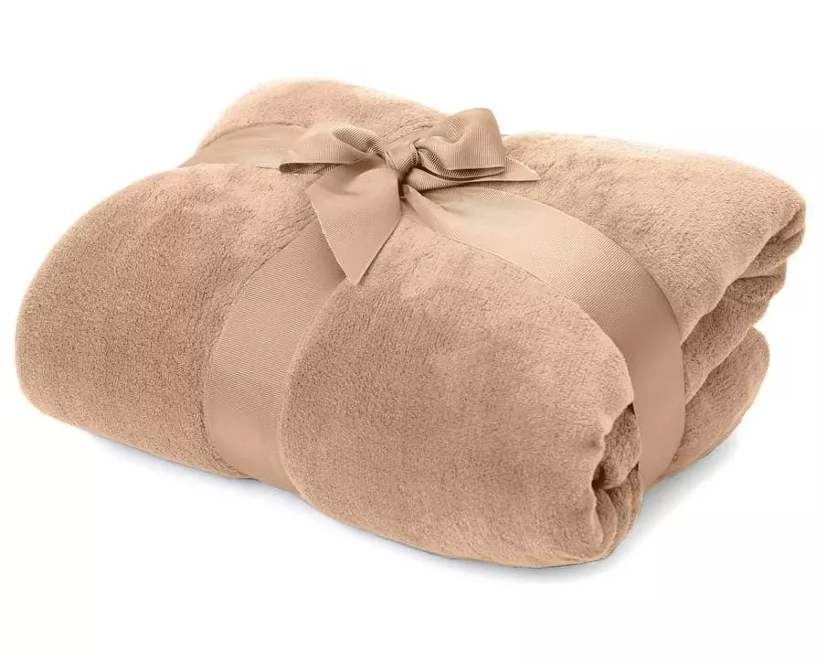 Lumaland Kuscheldecke Hellbraun 240 x 220 cm