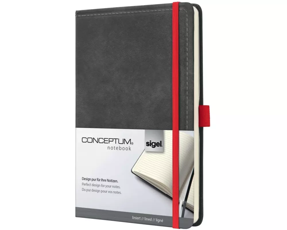 Sigel Notizbuch Conceptum A5, Liniert, Braun