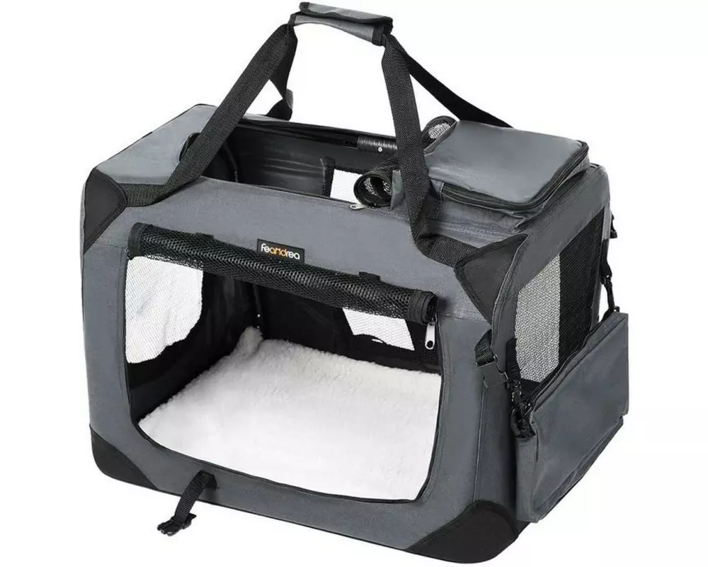 Feandrea Transportbox für Hunde & Katzen M