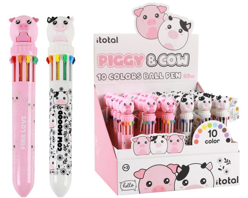 ROOST Multicolorstift Sau & Kuh XL2370G 10 Farben