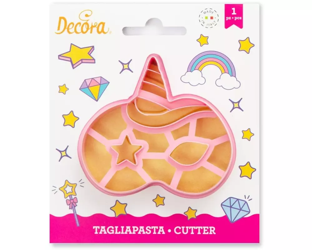 Decora Guetzli-Ausstecher 1 Stück, Einhornmaske