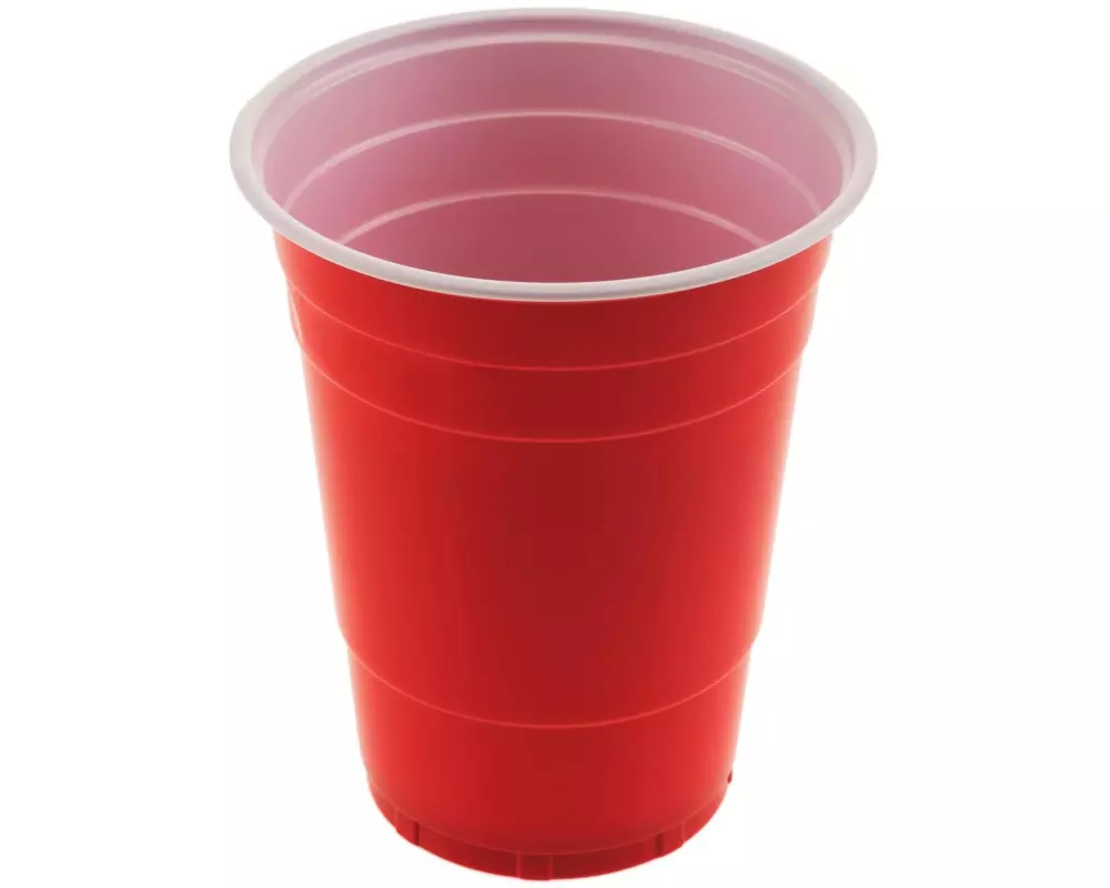 FTM Einwegbecher Beer Pong , 50 Stück, Rot