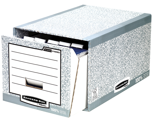 FELLOWES BankersBox Schubladenbox 01820EU grau/weiss 35x29x54.5cm