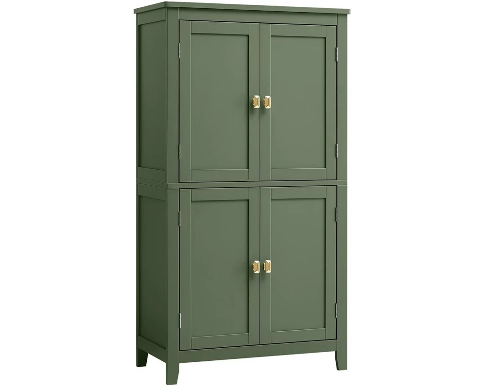 VASAGLE Kommode Bathroom Cabinet, 60 x 110 cm, Waldgrün
