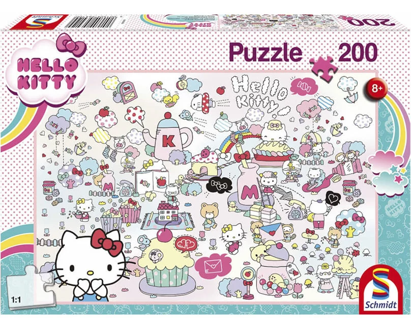 Schmidt 56410 Hello Kitty Puzzle Kittys Welt 200 Teile