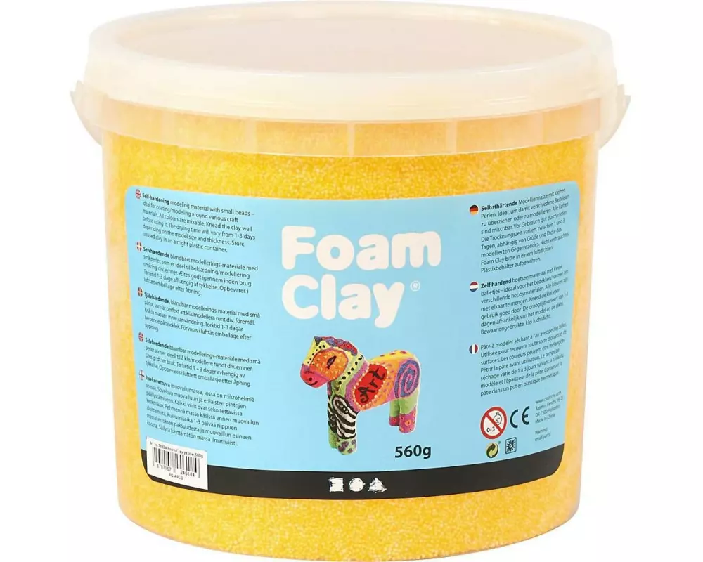 Creativ Company Modelliermasse Foam Clay Gelb 560g