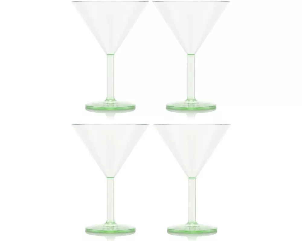 Bodum Outdoor-Martiniglas Oktett 180 ml, Grün, 4 Stück