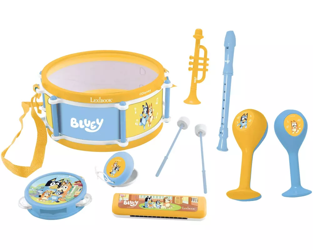 Lexibook Musikset Bluey 7-teilig Blau Gelb