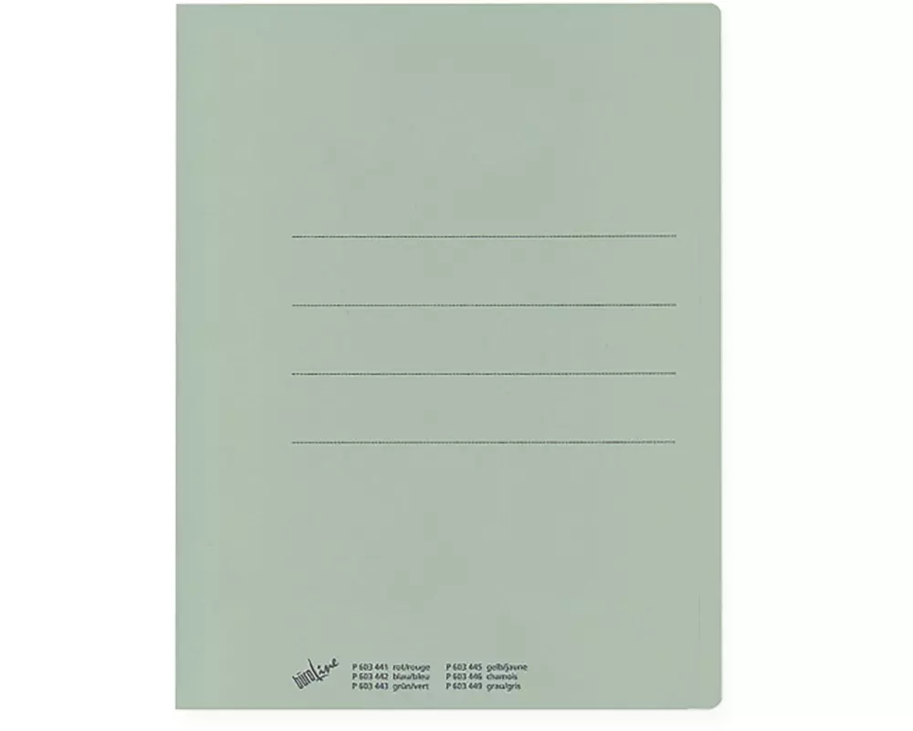 Büroline Einlagemappe Recycling A4 Hellgrün, 100 Stück