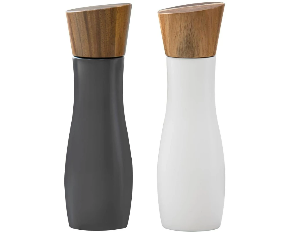 Ladelle Salz- und Pfeffermühle Essentials 19.5 cm, Weiss/Dunkelgrau