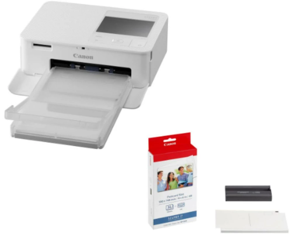 Canon Fotodrucker Selphy CP1500 + KP-36IP (Kit) Weiss