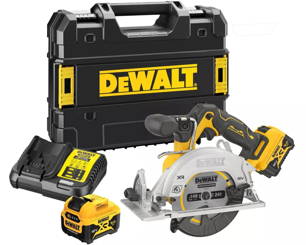 DEWALT Akku-Handkreissäge 12 V, 2x 3 Ah Akku, Kit