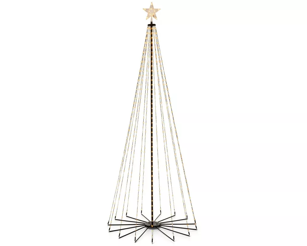 STT Dekolicht Cone Tree, 700 LEDs, 240 cm, Schwarz