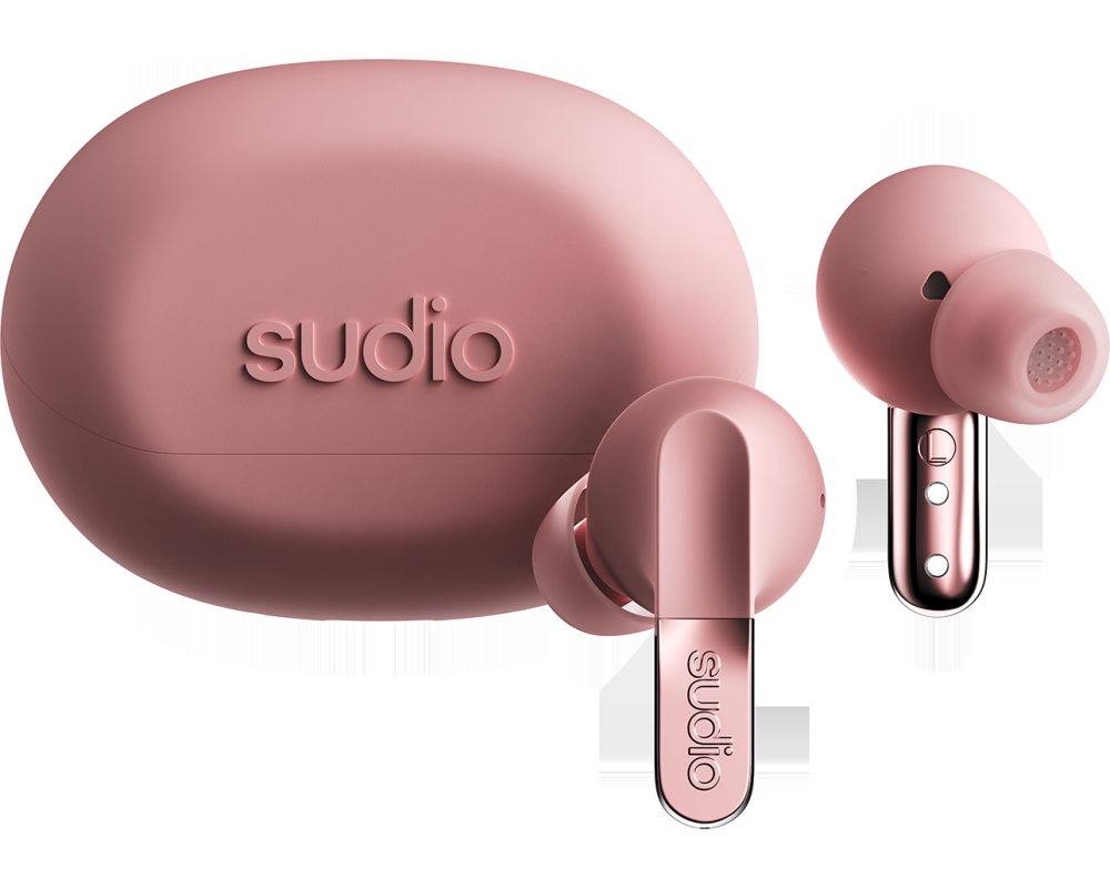 SUDIO Noise Cancelling Earbuds N3PROPNK N3 Pro Pink, Wireless