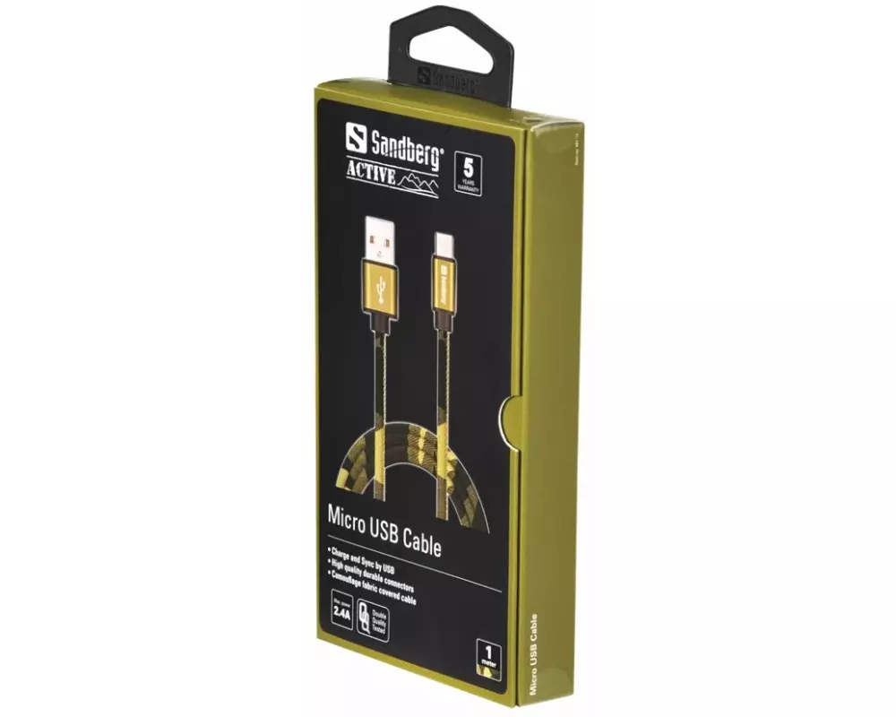 SANDBERG USB Cable, USB/A-Micro-USB, 1m, camouflage
