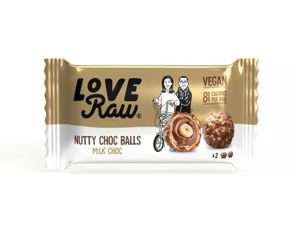 LOVE RAW Pralinen M:lk Nutty Choc Balls 45 g