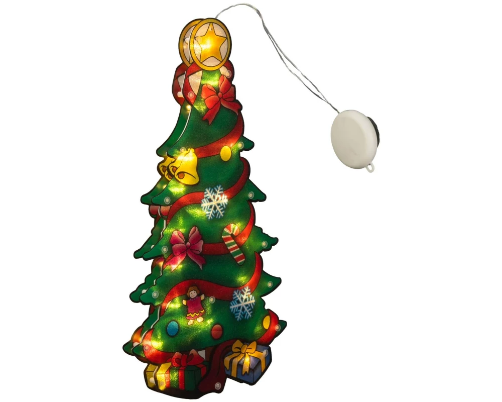 Konstsmide LED Fenstersilhouette Weihnachtsbaum 43 x 23 cm