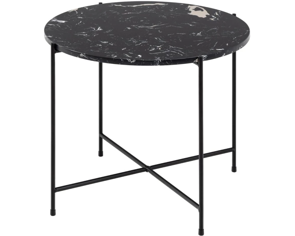 AC Design Couchtisch Avila Schwarz, Ø 52 x 40 cm