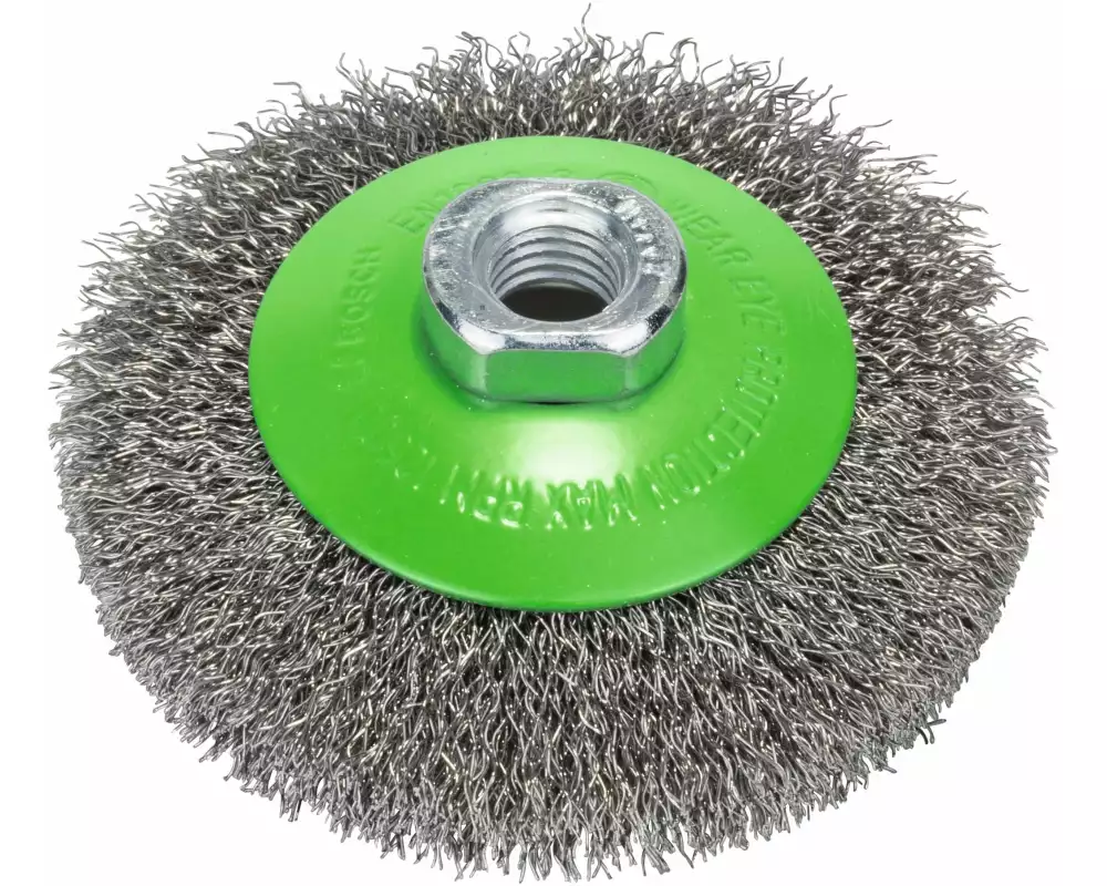 Bosch Professional Kegelbürste gewellt rostfrei, 100 mm