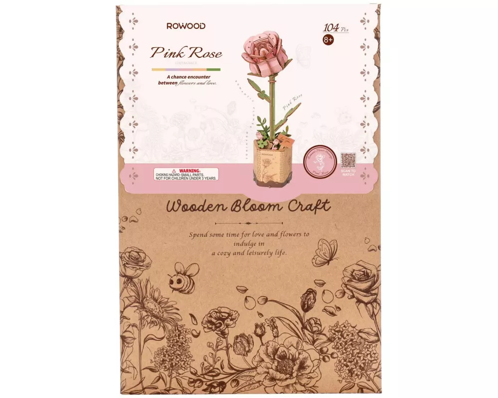 RoboTime Bausatz Pink Rose 104-teilig