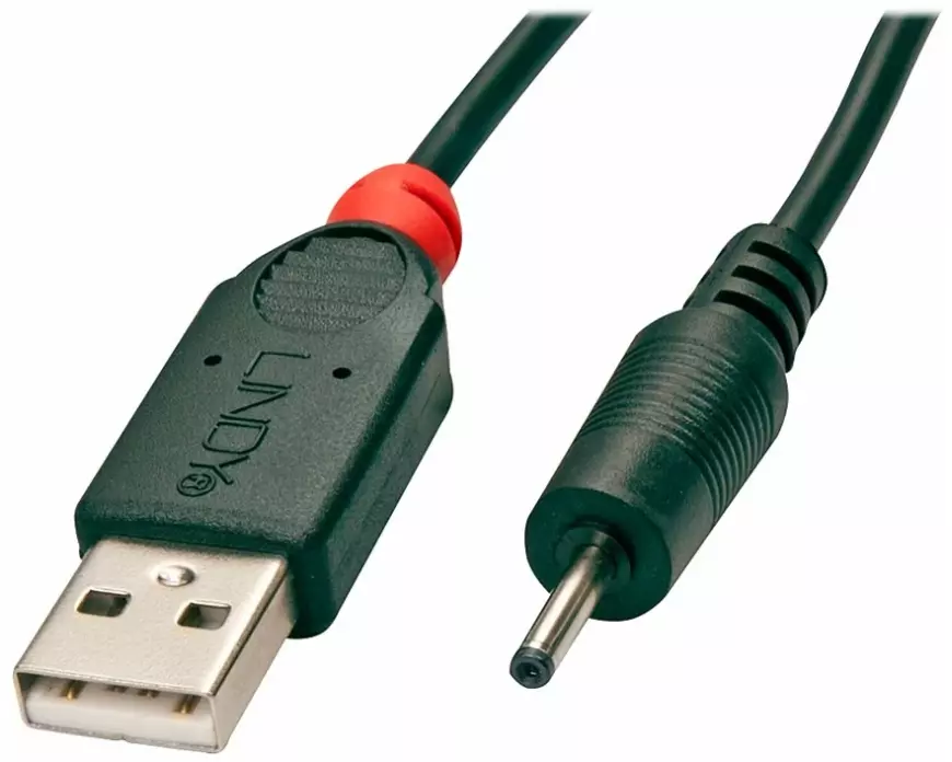 LINDY Adptor Cable USB A male - DC 2.5/0.7mm male 1.5m