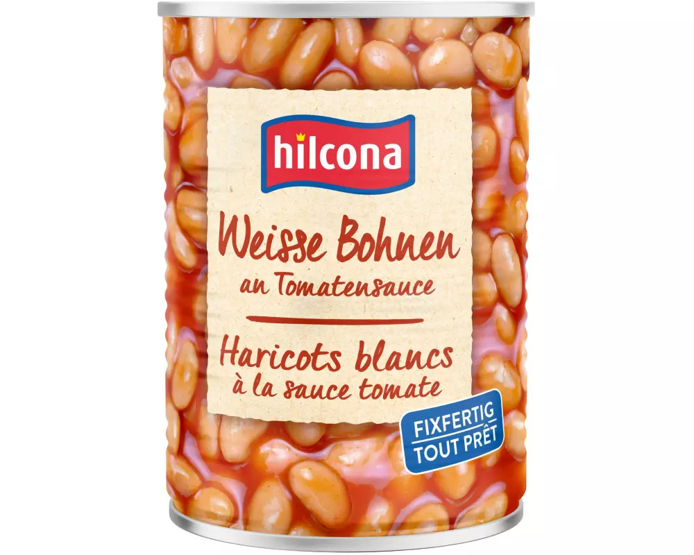 Hilcona Dose Weisse Bohnen an Tomatensauce 445 g