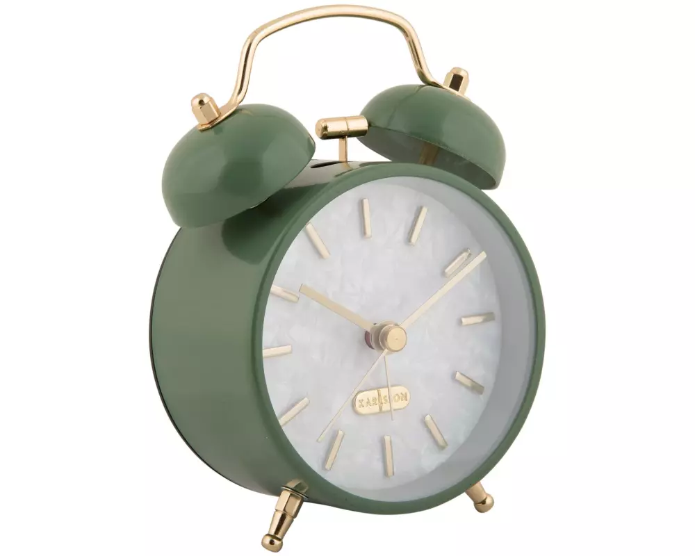 KARLSSON Klassischer Wecker Pearl Glow Jungle green