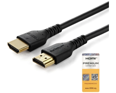 StarTech.com 1m Premium Certified HDMI 2.0 Cable with Ethernet