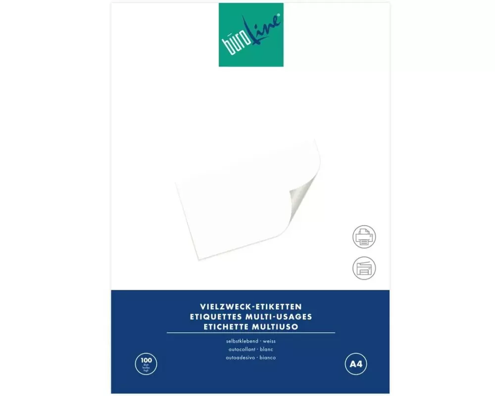 Büroline Vielzweck-Etiketten 500029 105 x 148 mm, 100 Blatt