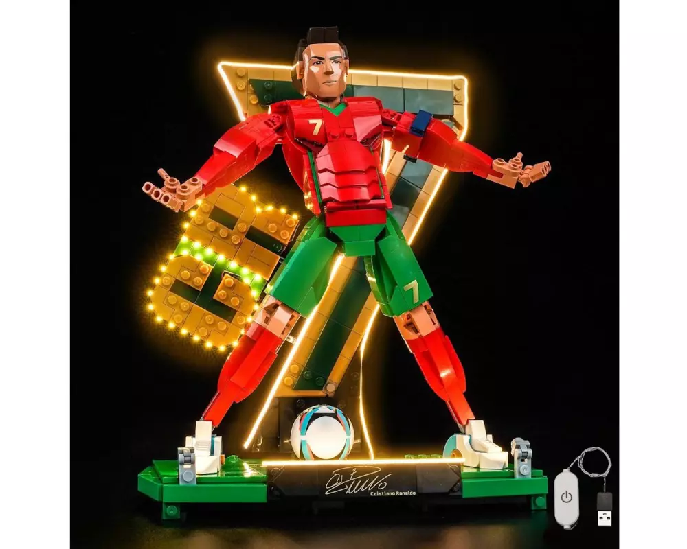 BrickBling BB LED Beleuchtungs-Set für LEGO 43016 Cristiano Ronaldo