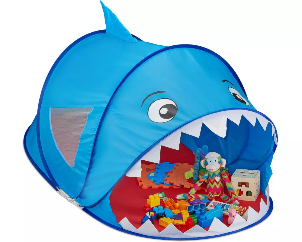 relaxdays Pop Up Spielzelt Hai