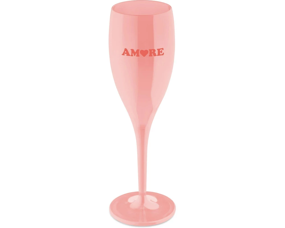 Koziol Sektglas Amore 100 ml, 1 Stück, Rosa
