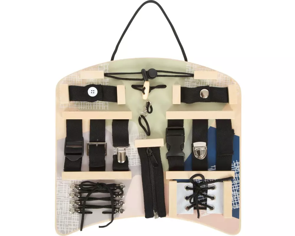 small foot Motorikbrett Verschlüsse und Befestigung