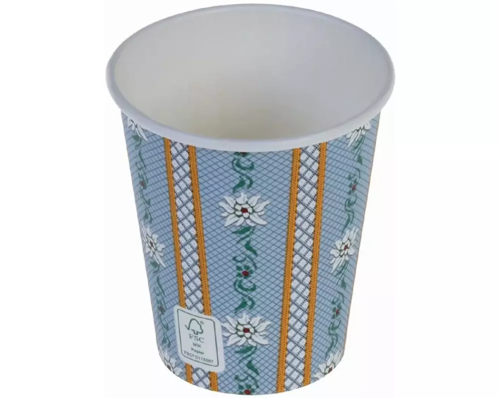 Naturesse Einwegbecher Kraft 180 ml 50 Stück, Hellblau